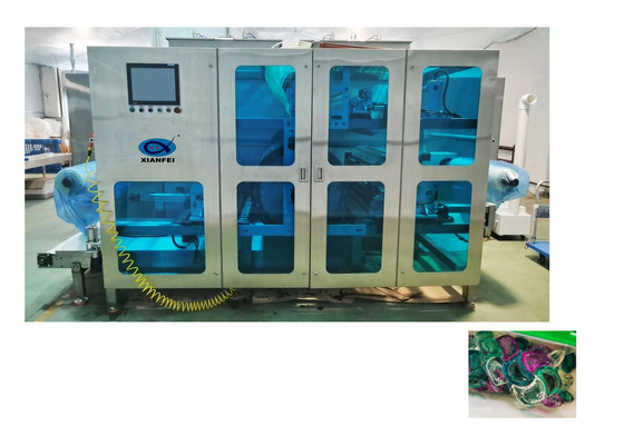 2800kg Capacité de charge La machine de fabrication de capsules de détergent en acier inoxydable entièrement automatisé