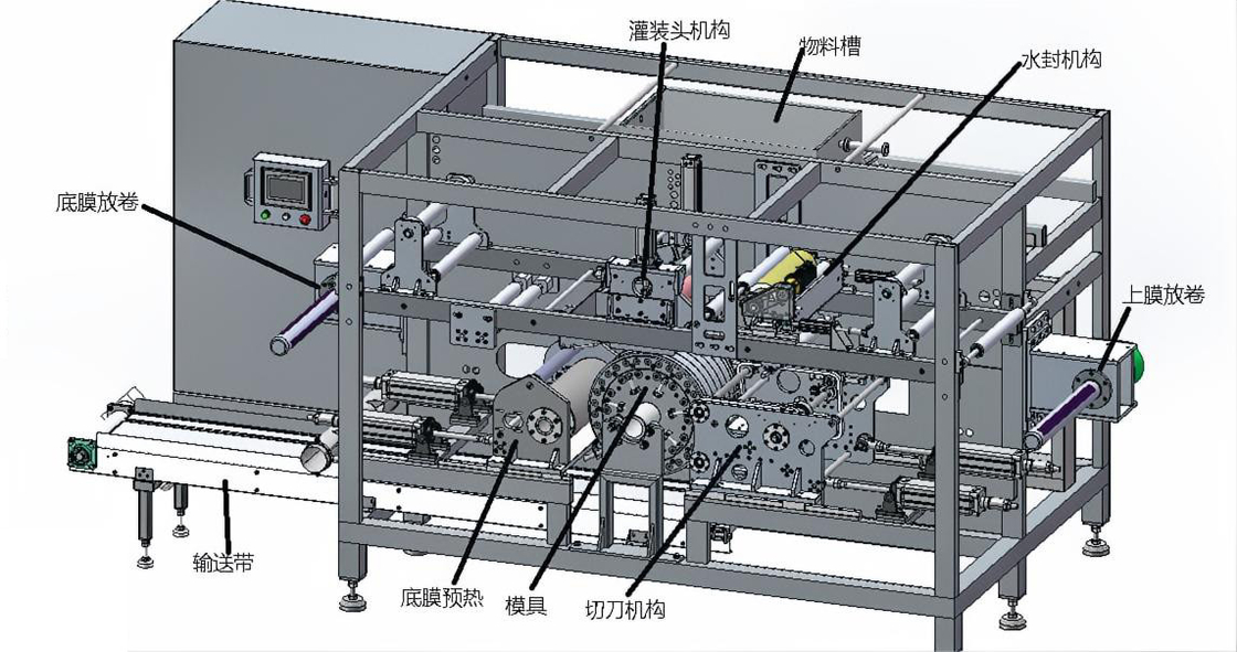 Vendre bien liquide à une ou plusieurs cavités à petite dose pour machine de remplissage